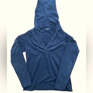 GapBody Hoodie Super Soft Stretch Yoga Black Lightweight Size Medium